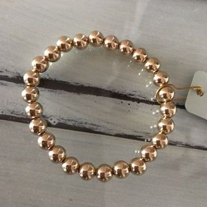 ENewton Classic gold 7 mm bead bracelet.  NWT.   Includes dust bag